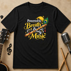Powered by Breath & Music | Flute Unisex T-Shirt