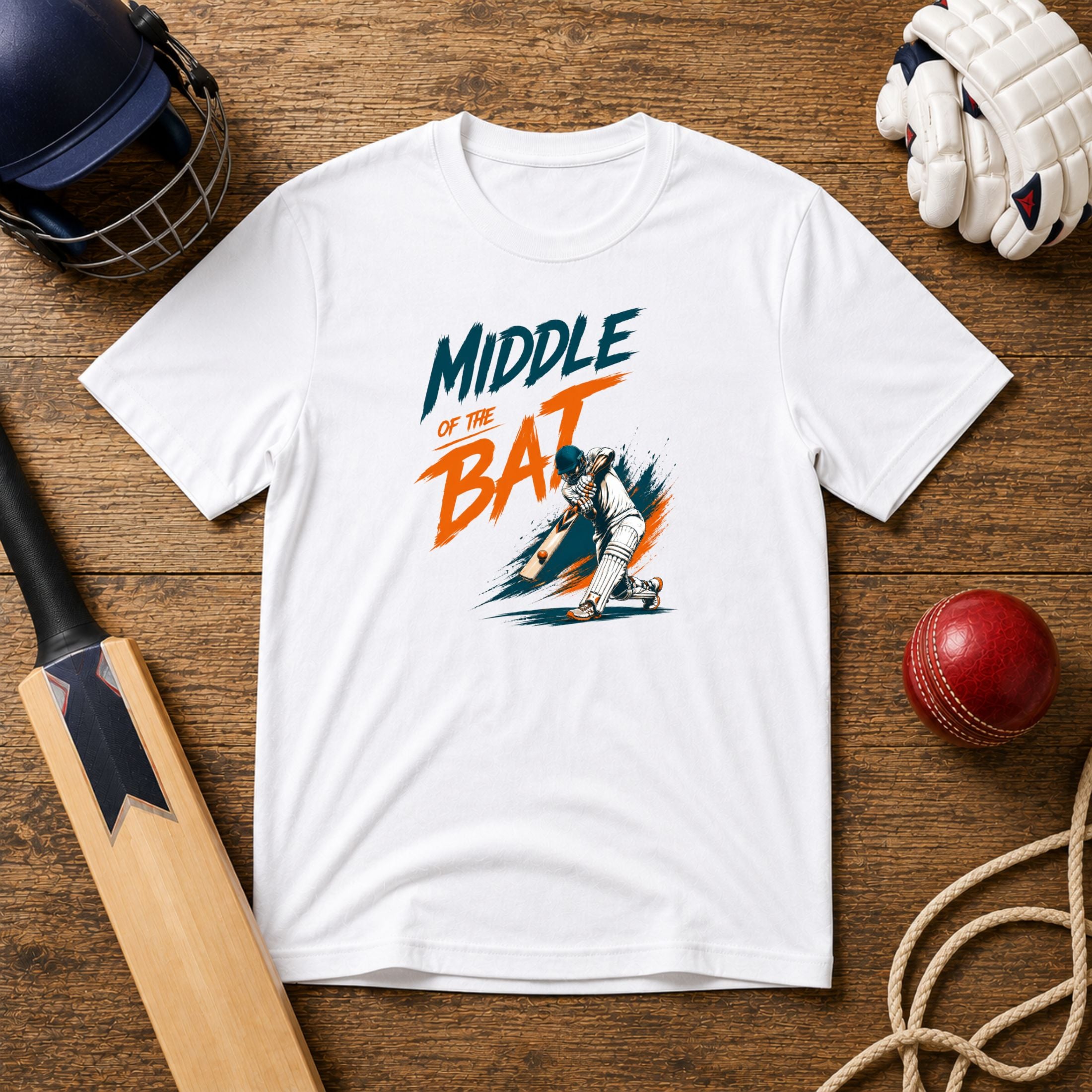 Middle Of The Bat Unisex T-Shirt | Cricket Batting Tee