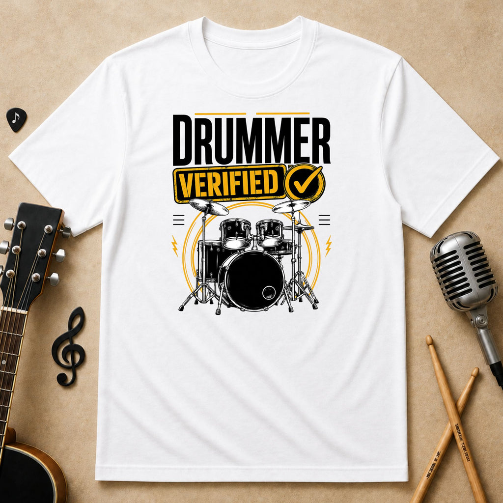 Drummer Verified Music Unisex T-Shirt