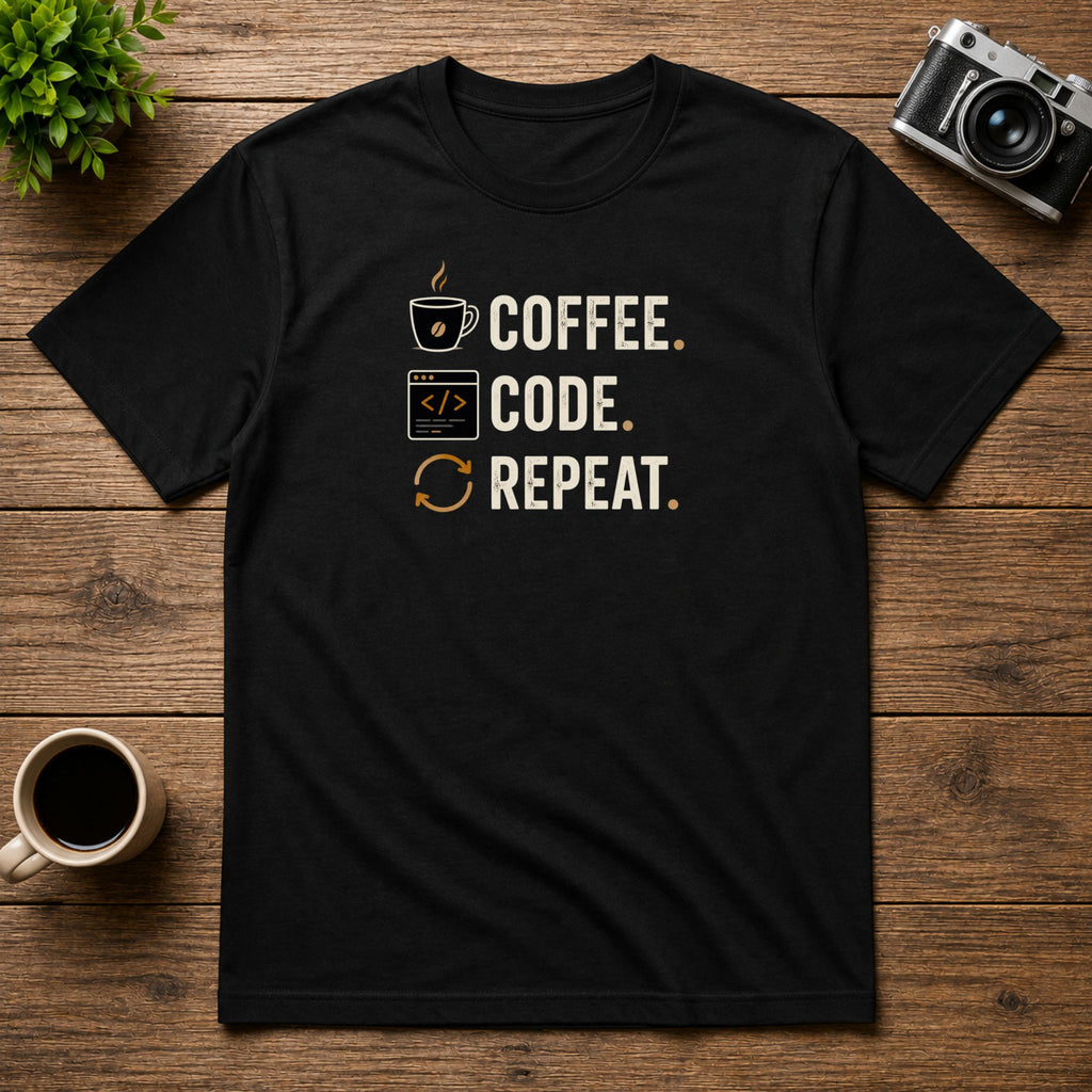 Coffee. Code. Repeat. | Unisex Tee