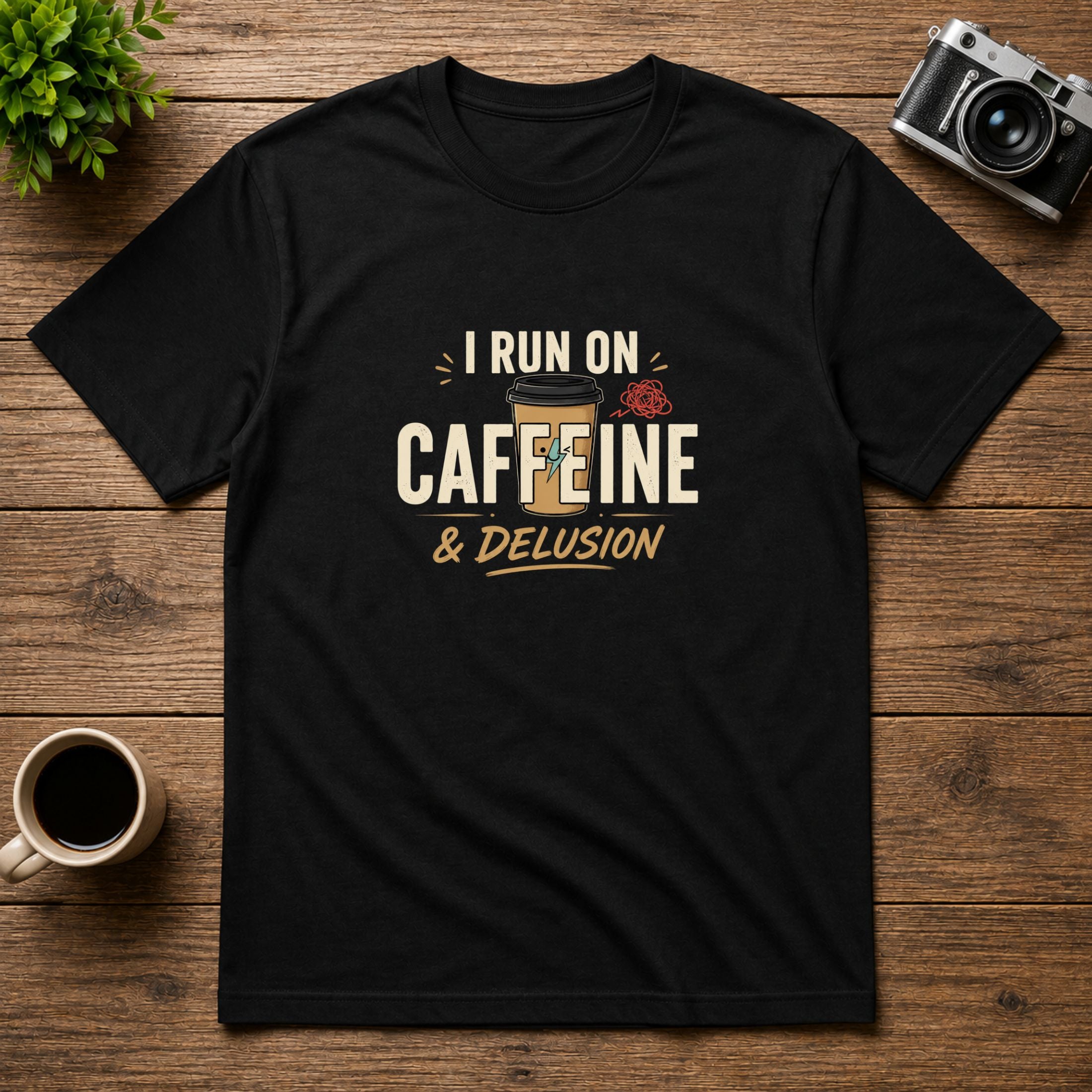 I Run On Caffeine & Delusion | Unisex Tee