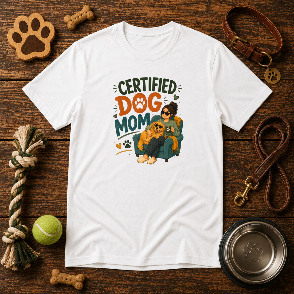 Certified Dog Mom | Cute Dog Lover Unisex T-Shirt