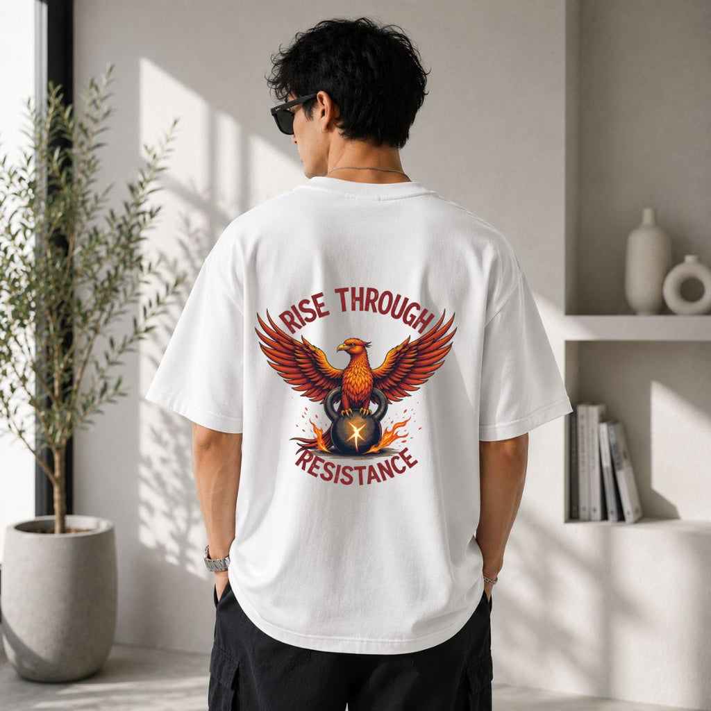 Rise Through Resistance Oversized Gym T-Shirt