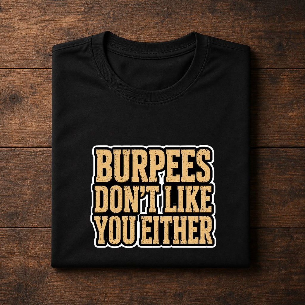 Burpees Don't Like You Either T-Shirt | Funny Gym Shirt