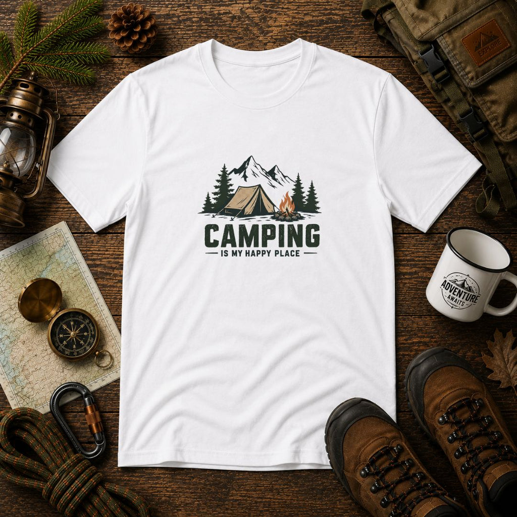 Camping Is My Happy Place | Unisex T-Shirt