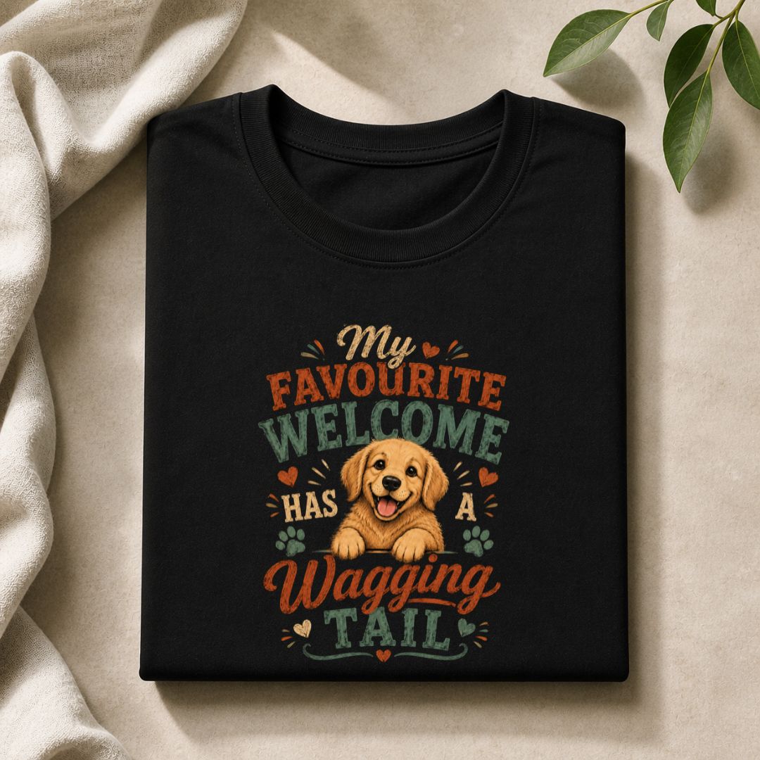 My Favourite Welcome Has A Wagging Tail - Unisex Tee