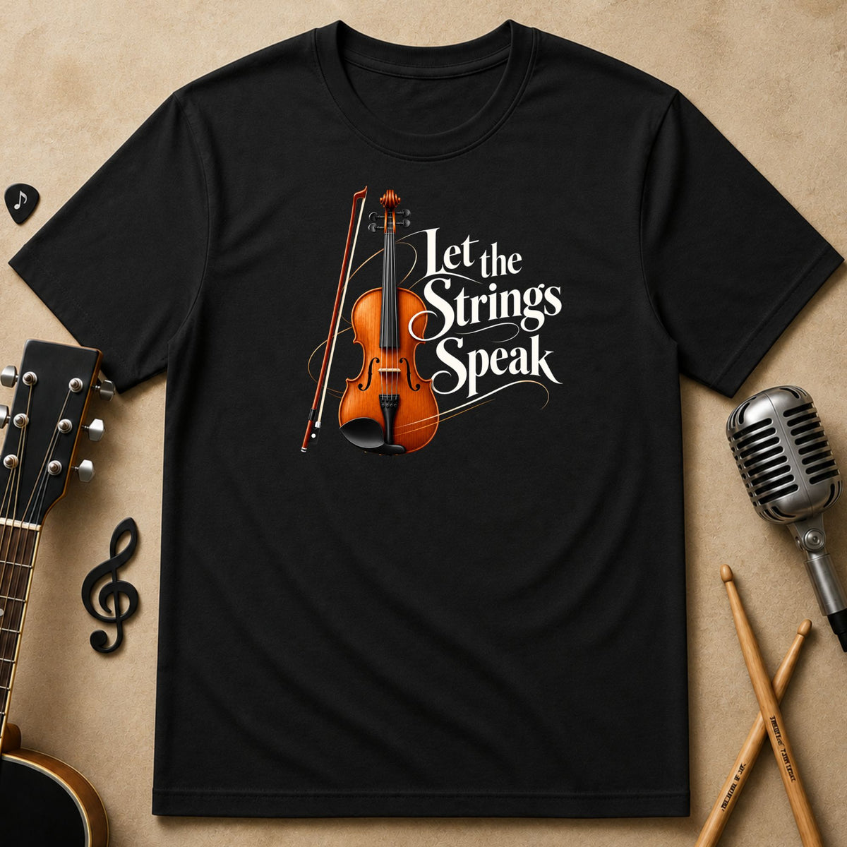 Let the Strings Speak | Violin Unisex T-Shirt
