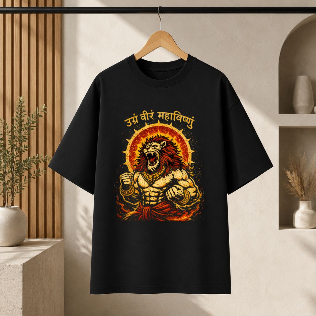 Narasimha Avatar Unisex Oversized T-Shirt