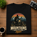 Mountains Are Calling Again Biker Unisex Tee