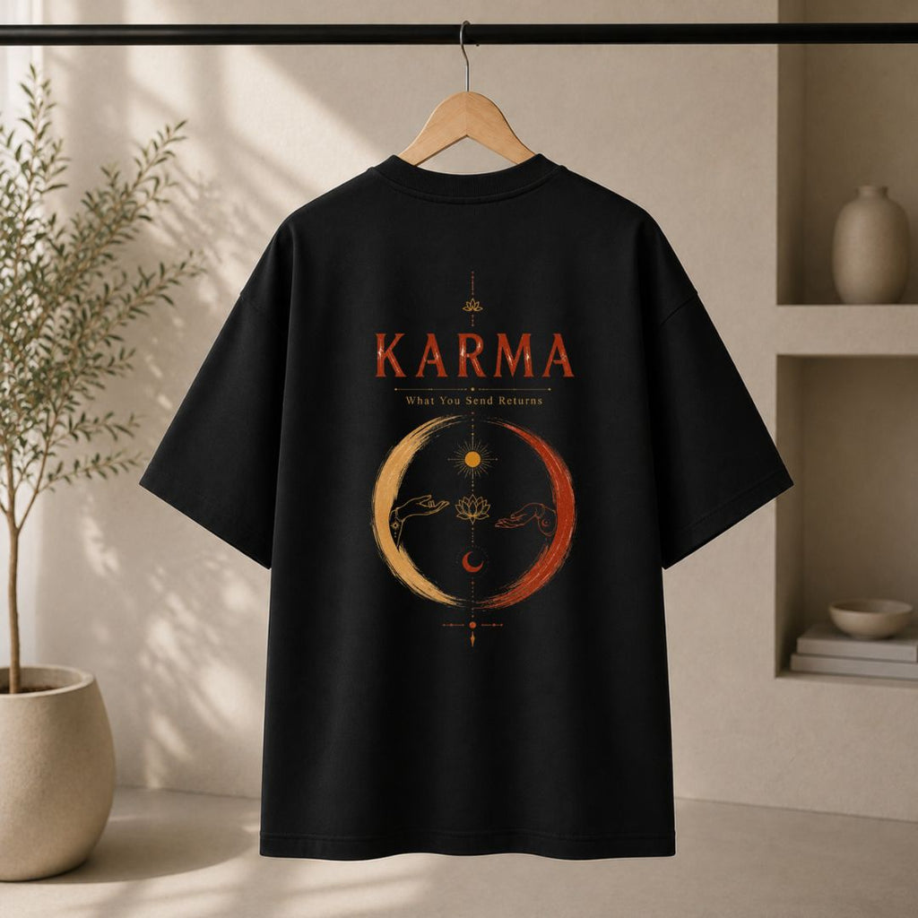Karma What You Send Returns Oversized T-Shirt