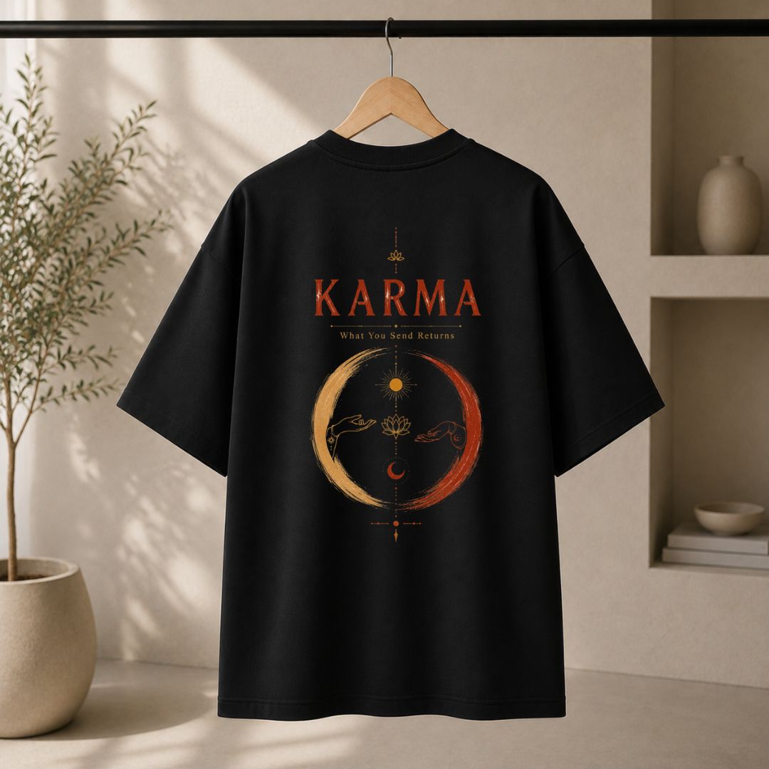 Karma What You Send Returns Oversized T-Shirt
