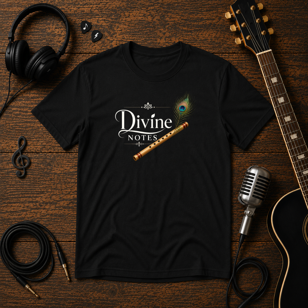 Divine Notes Bansuri Unisex Tee – Flute Player T-Shirt