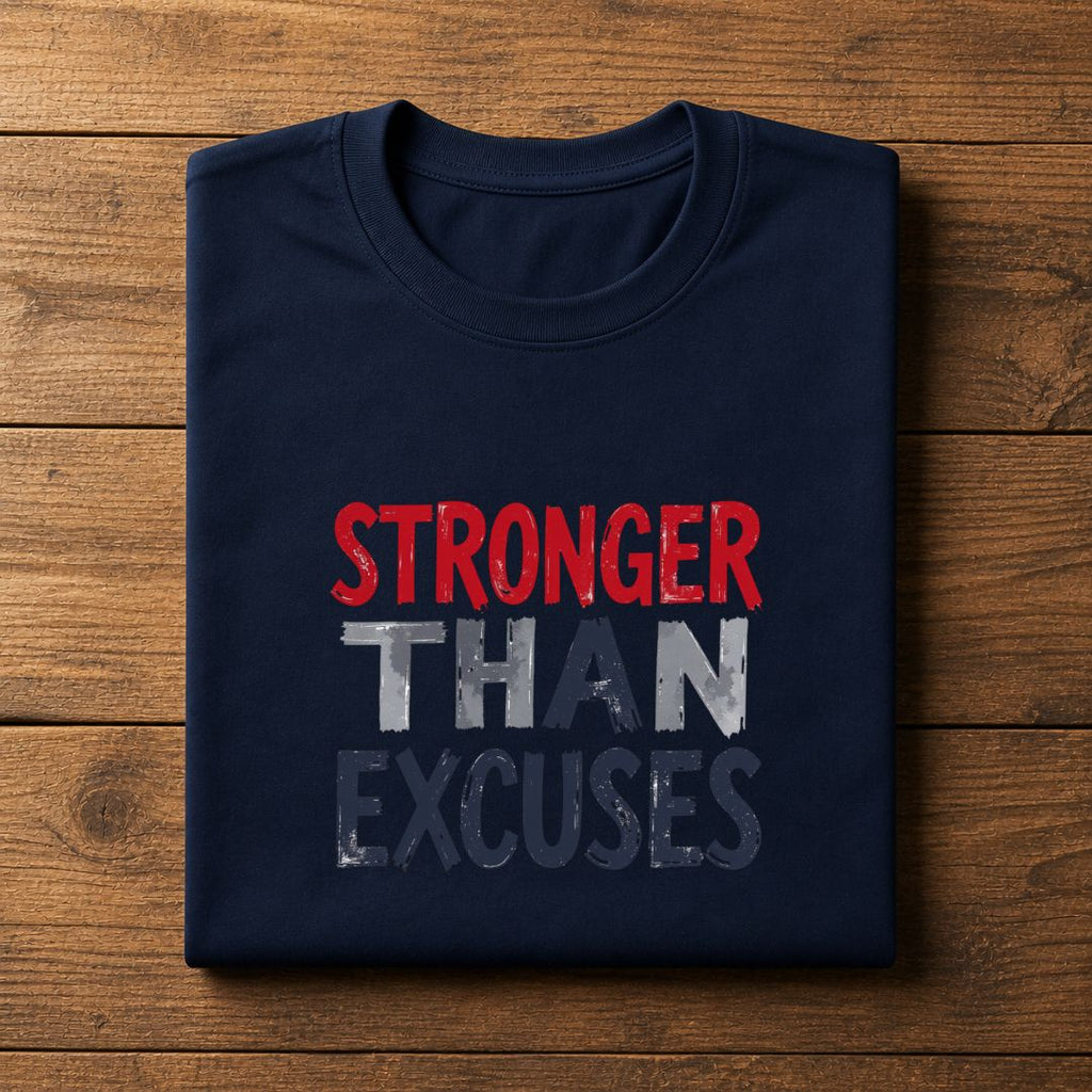Stronger Than Excuses T-Shirt | Motivational Workout Shirt