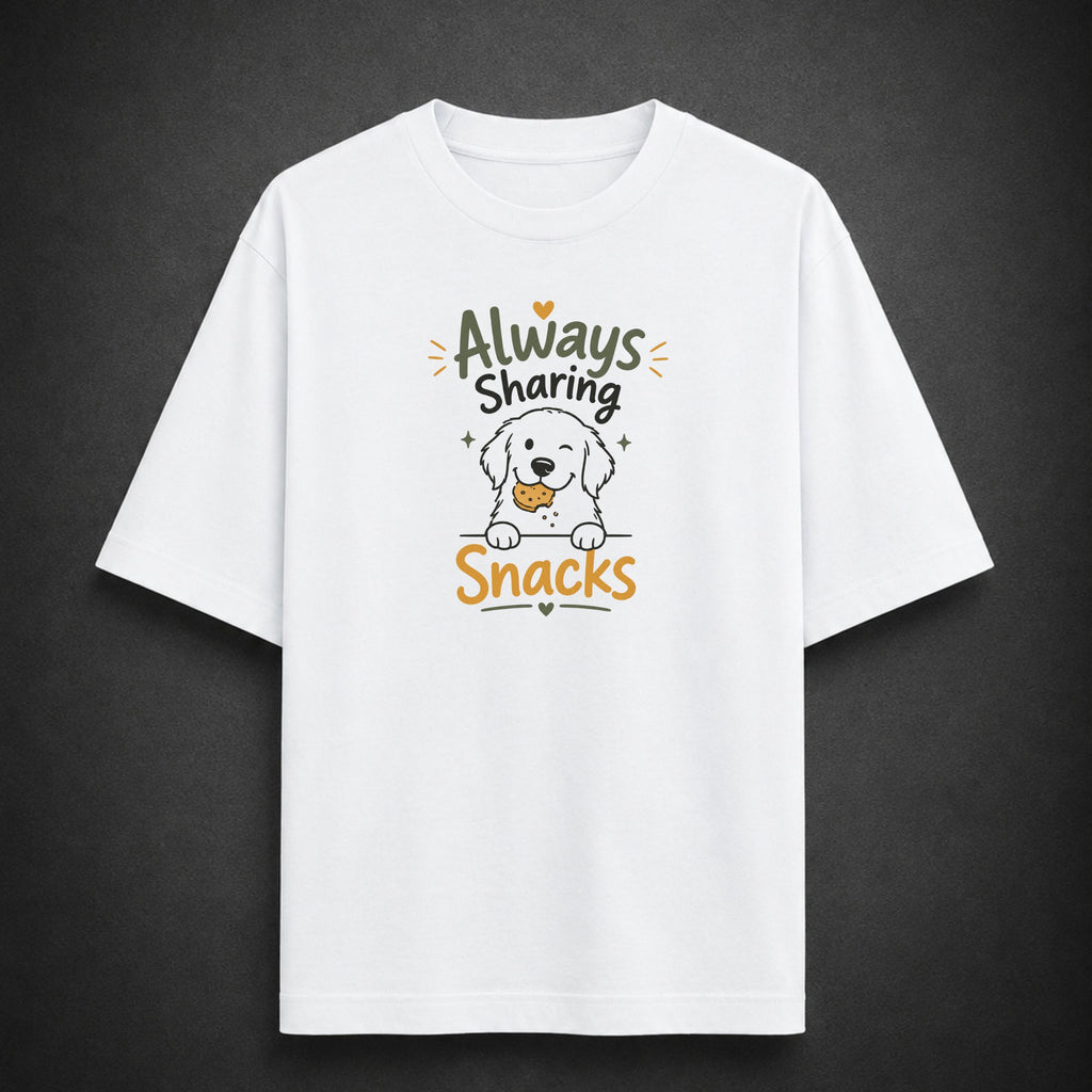 Always Sharing Snacks Oversized T-Shirt
