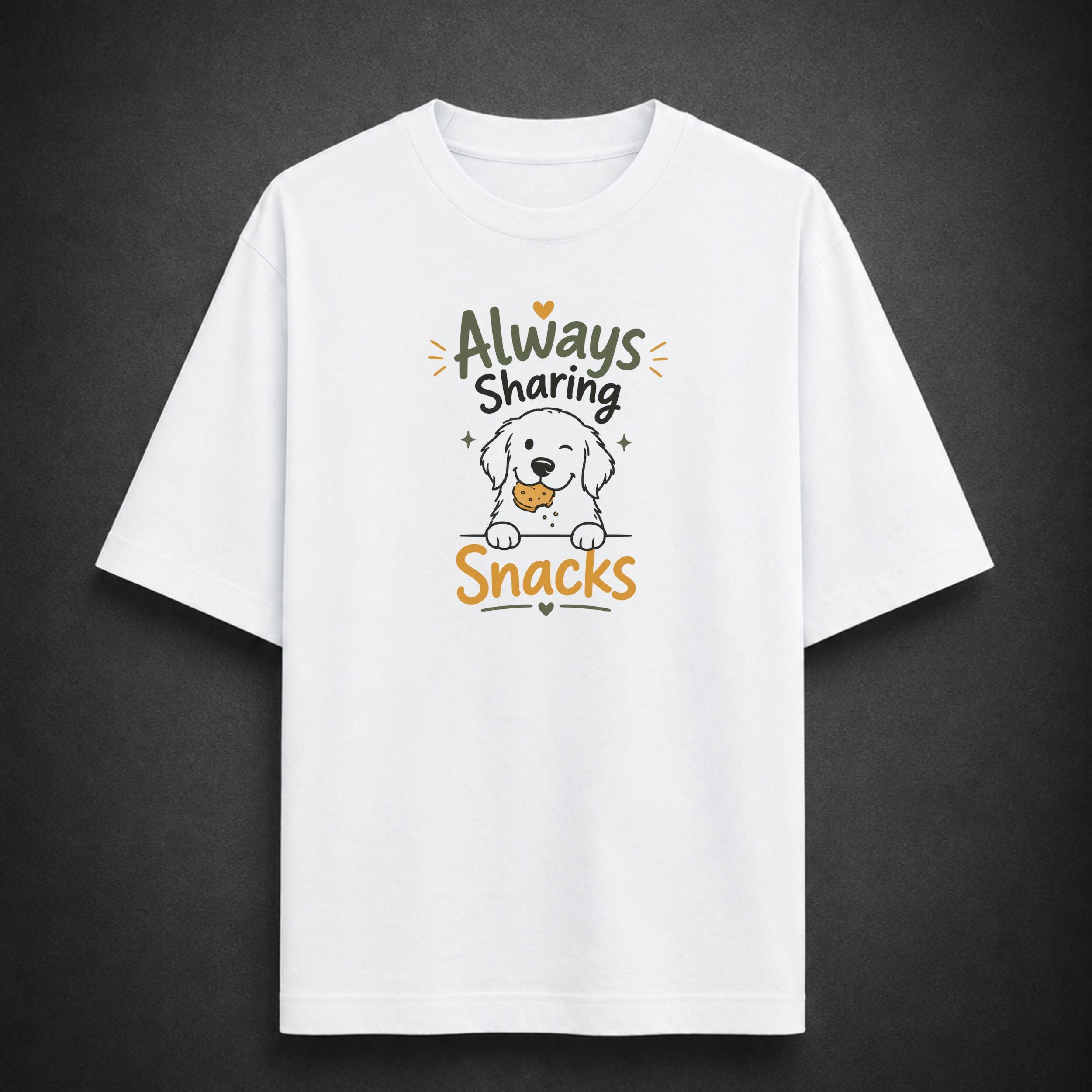 Always Sharing Snacks Oversized T-Shirt