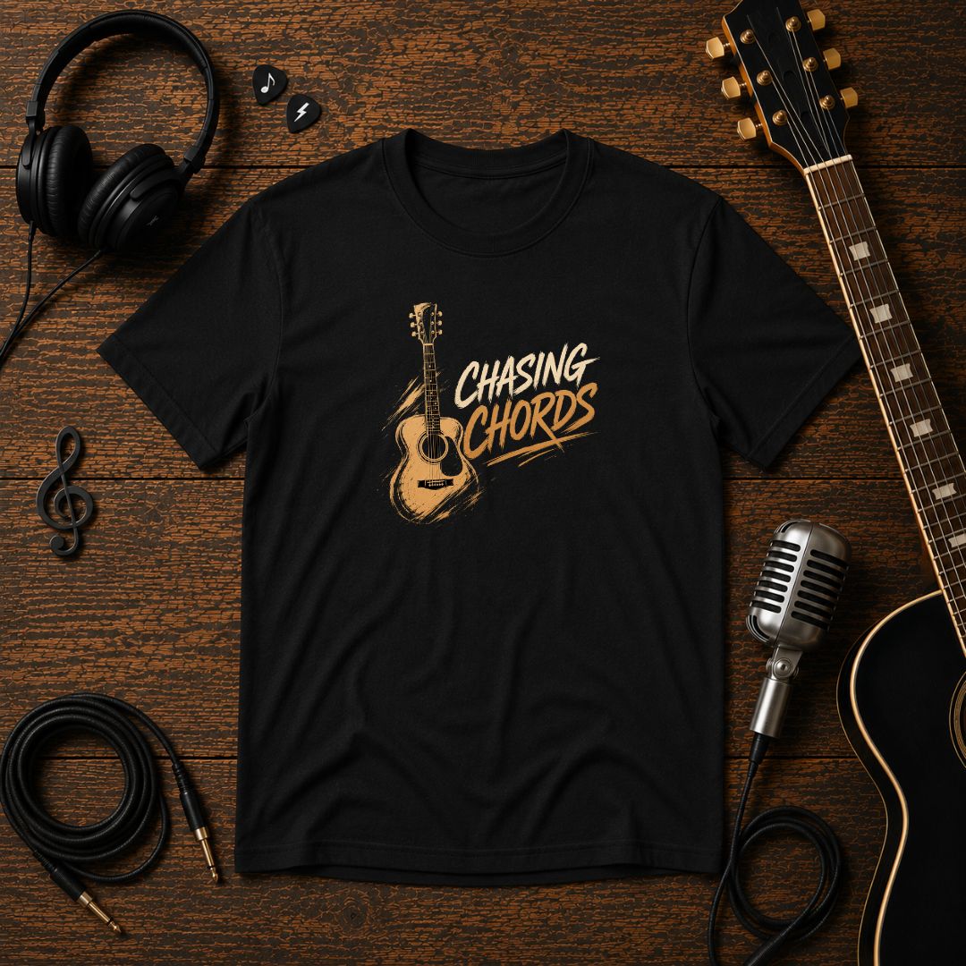 Chasing Chords Guitar T-Shirt | Unisex Tee