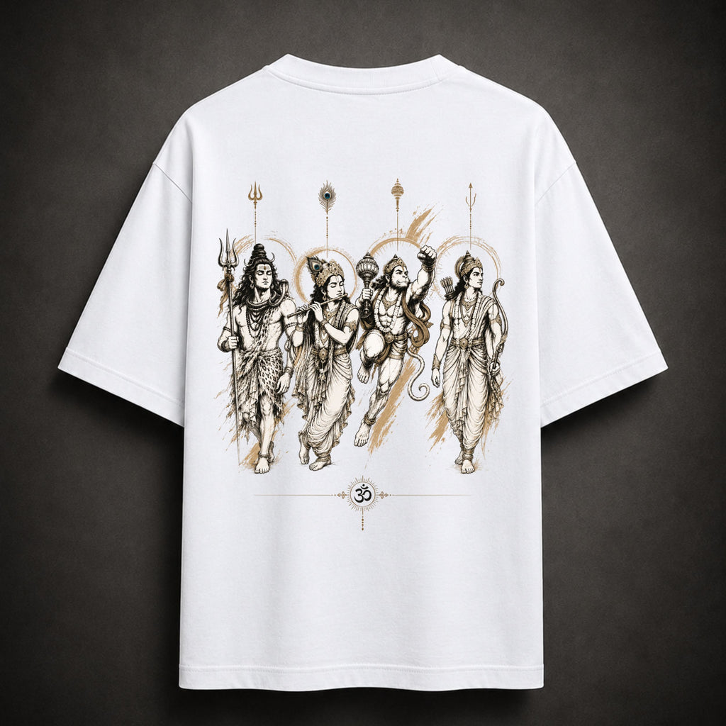 Four Divine Forms | Oversized T-Shirt