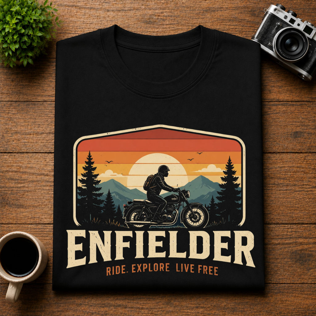 Enfielder Ride Explore Live Free Unisex Tee