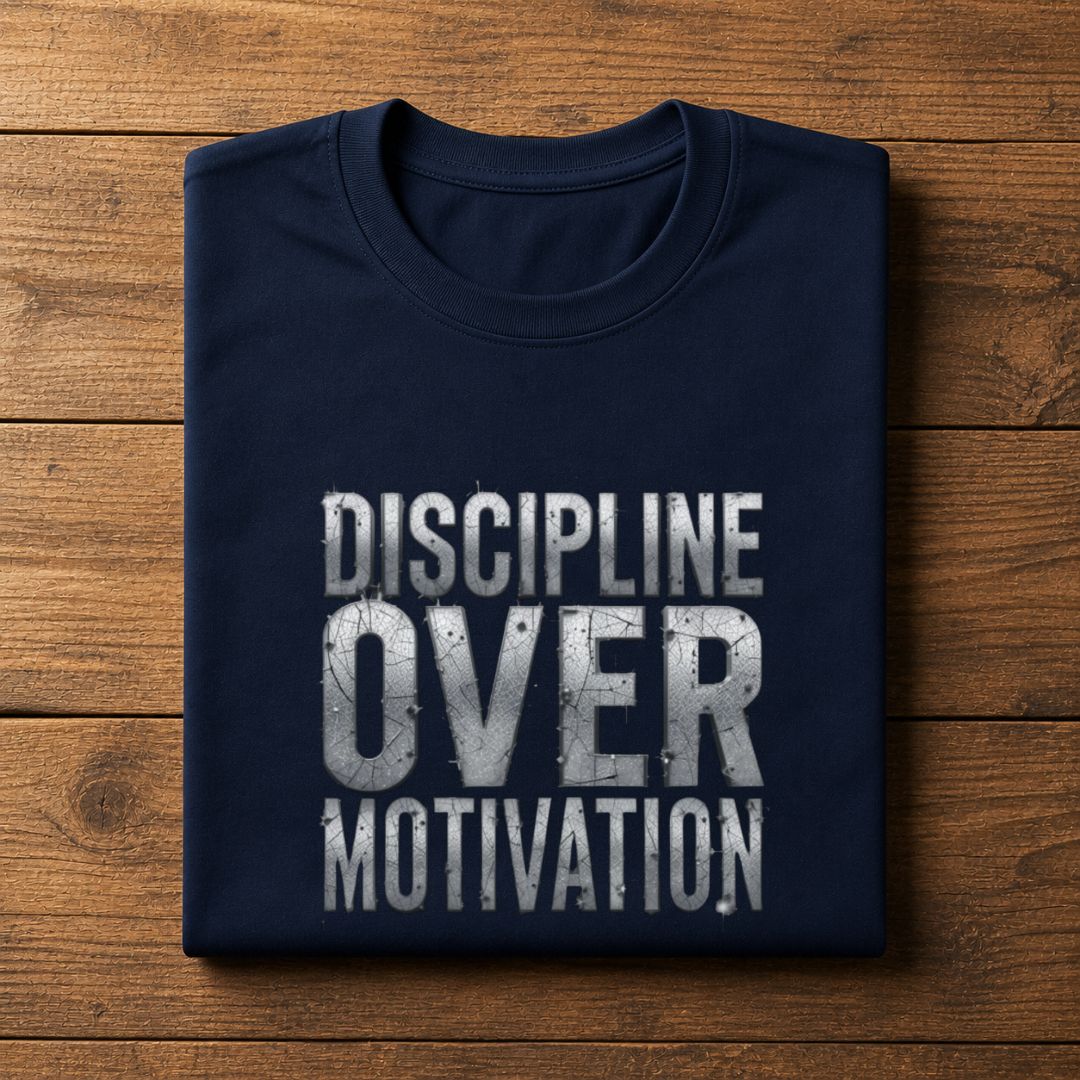Discipline Over Motivation Regular Gym T-Shirt