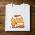 Hooman I Demand Snacks Cat T-Shirt | Funny Cat Lover Tee