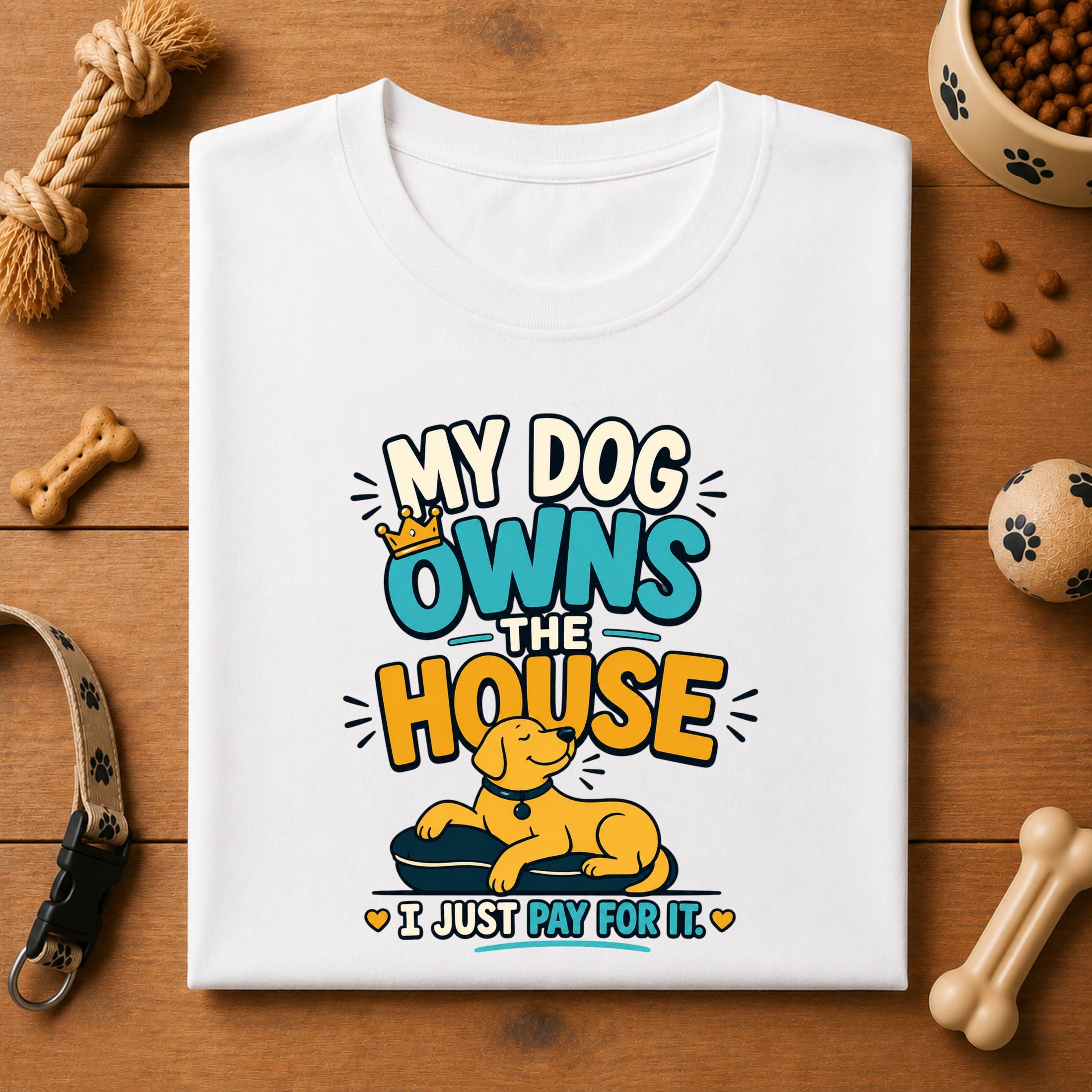 My Dog Owns The House | Unisex T-Shirt