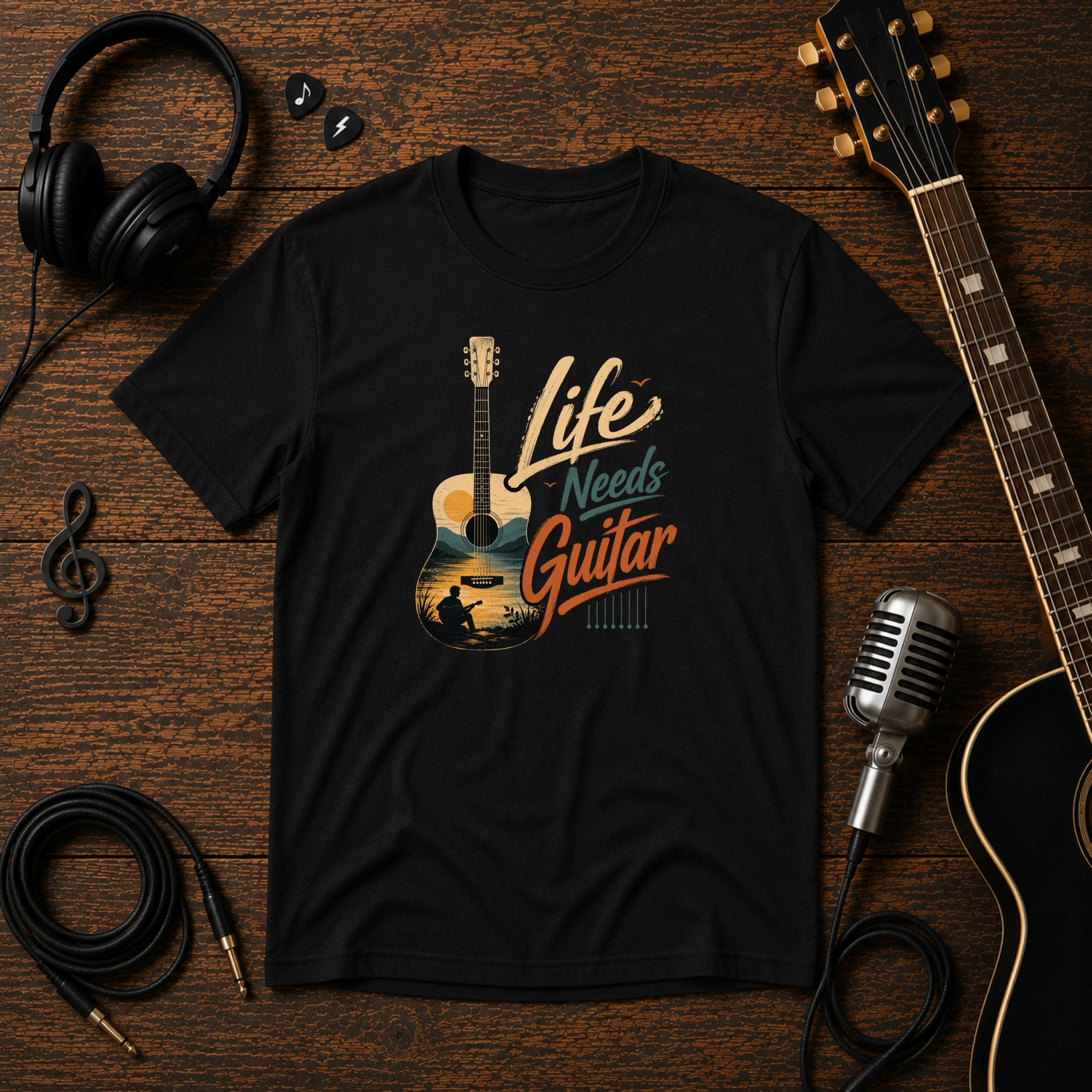 Life Needs Guitar Unisex T-Shirt