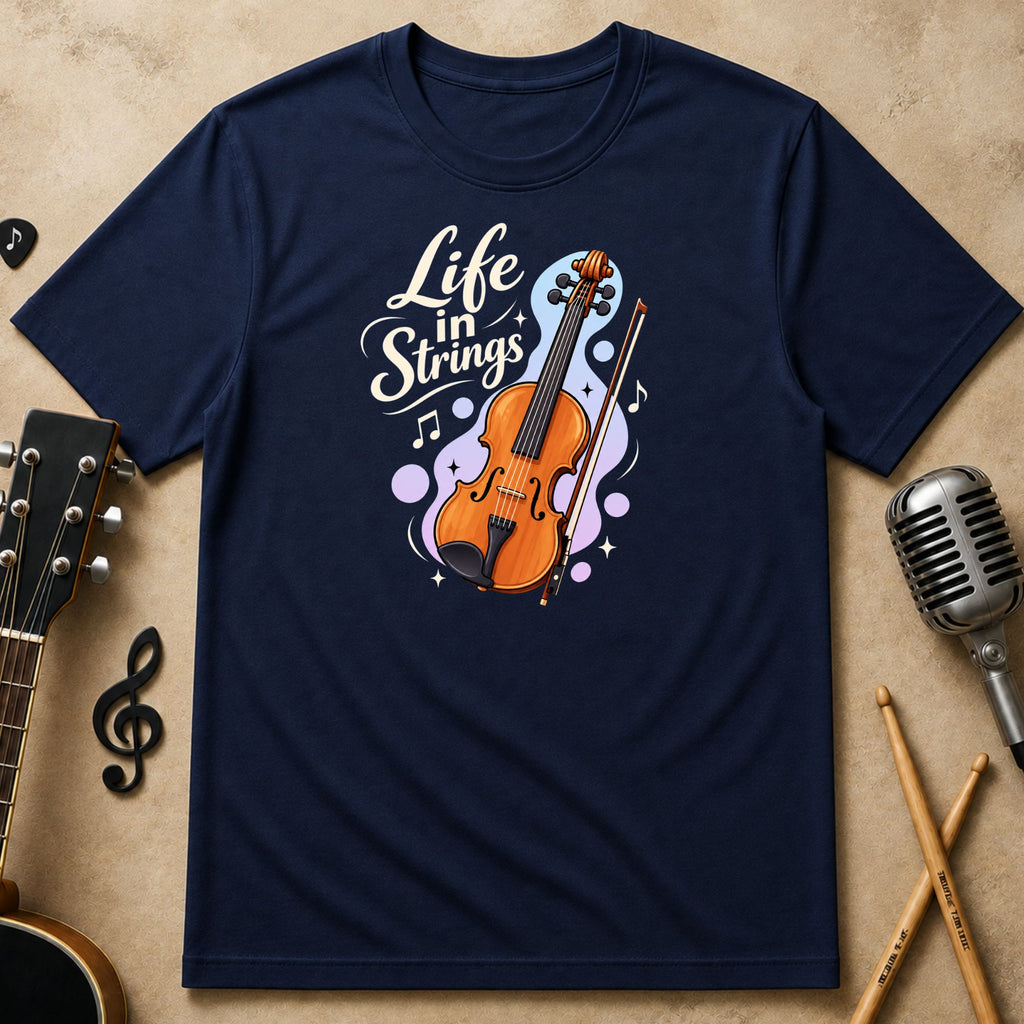 Life in Strings – Violinist Unisex T-Shirt