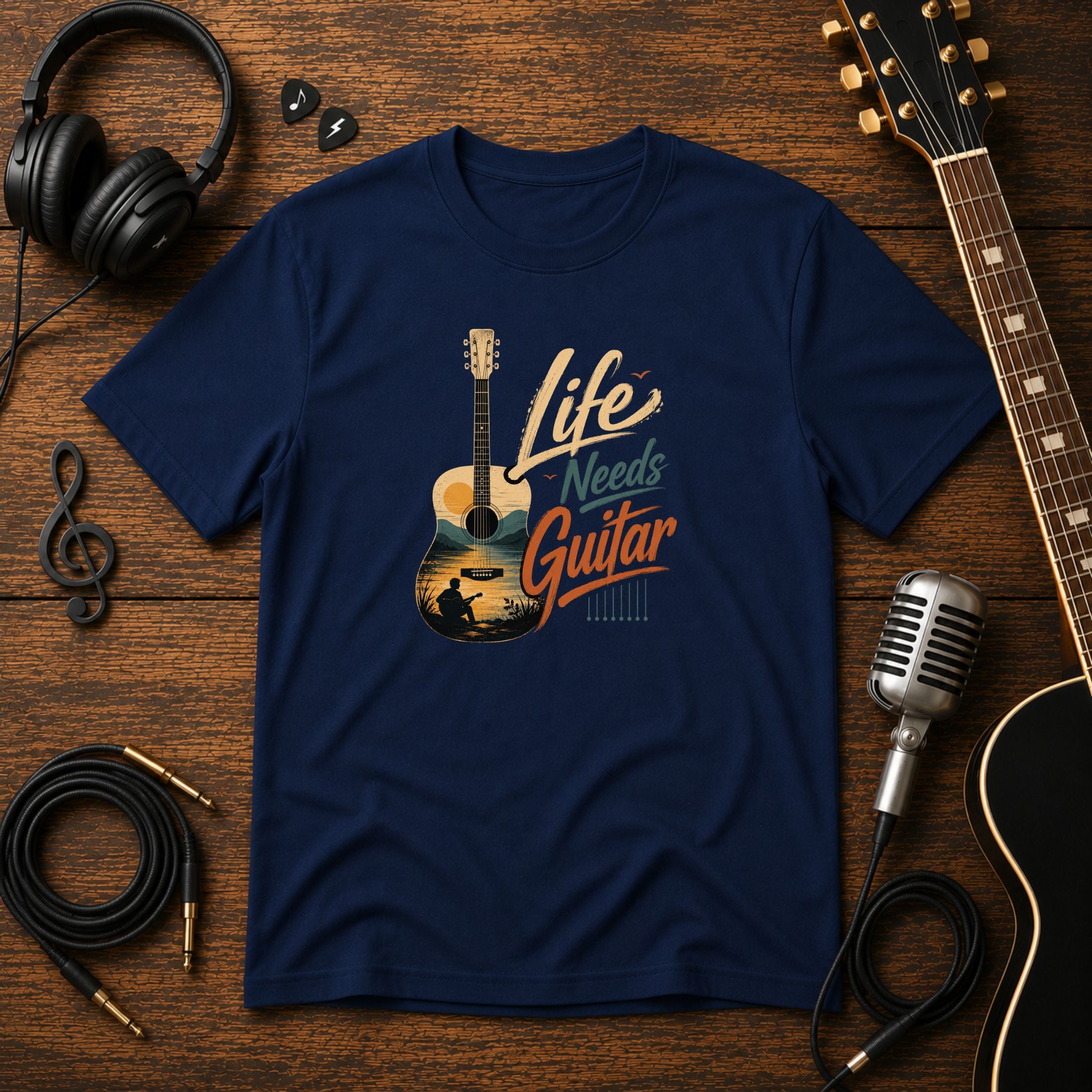 Life Needs Guitar Unisex T-Shirt