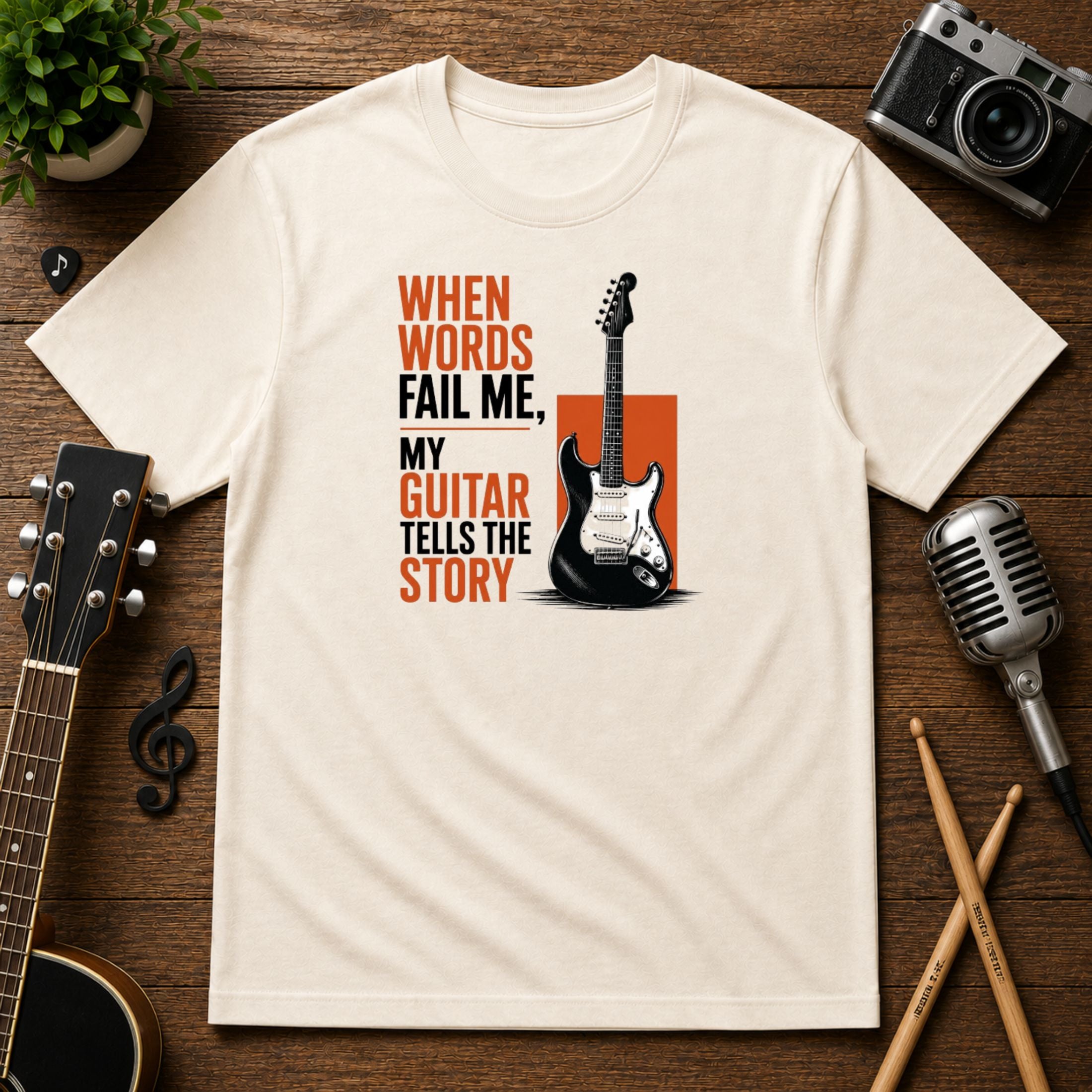 When Words Fail Me My Guitar Tells The Story | Unisex Tee