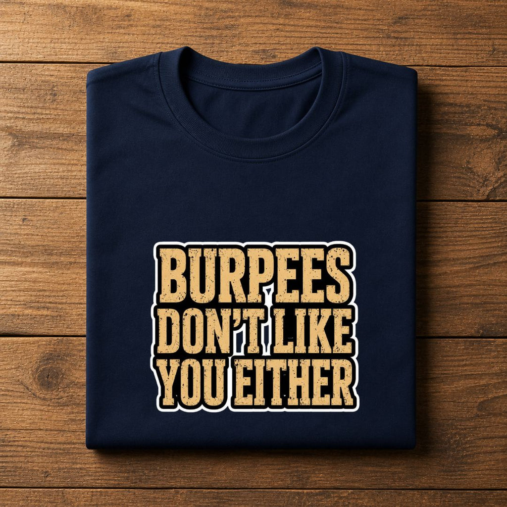 Burpees Don't Like You Either T-Shirt | Funny Gym Shirt