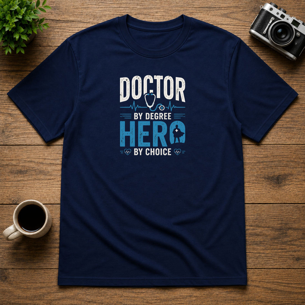 Doctor by Degree, Hero by Choice | Unisex Tee