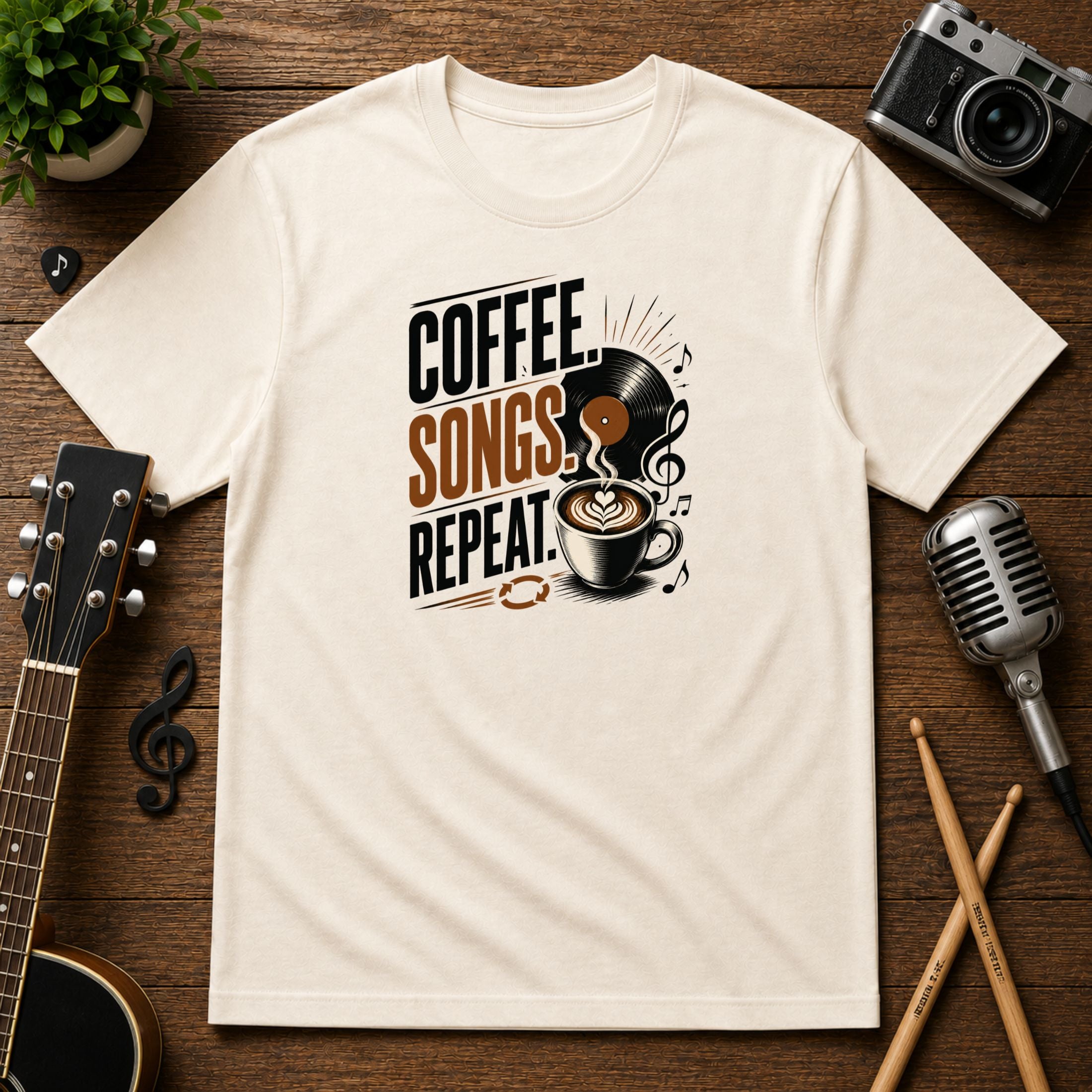 Coffee Songs Repeat | Unisex Tee