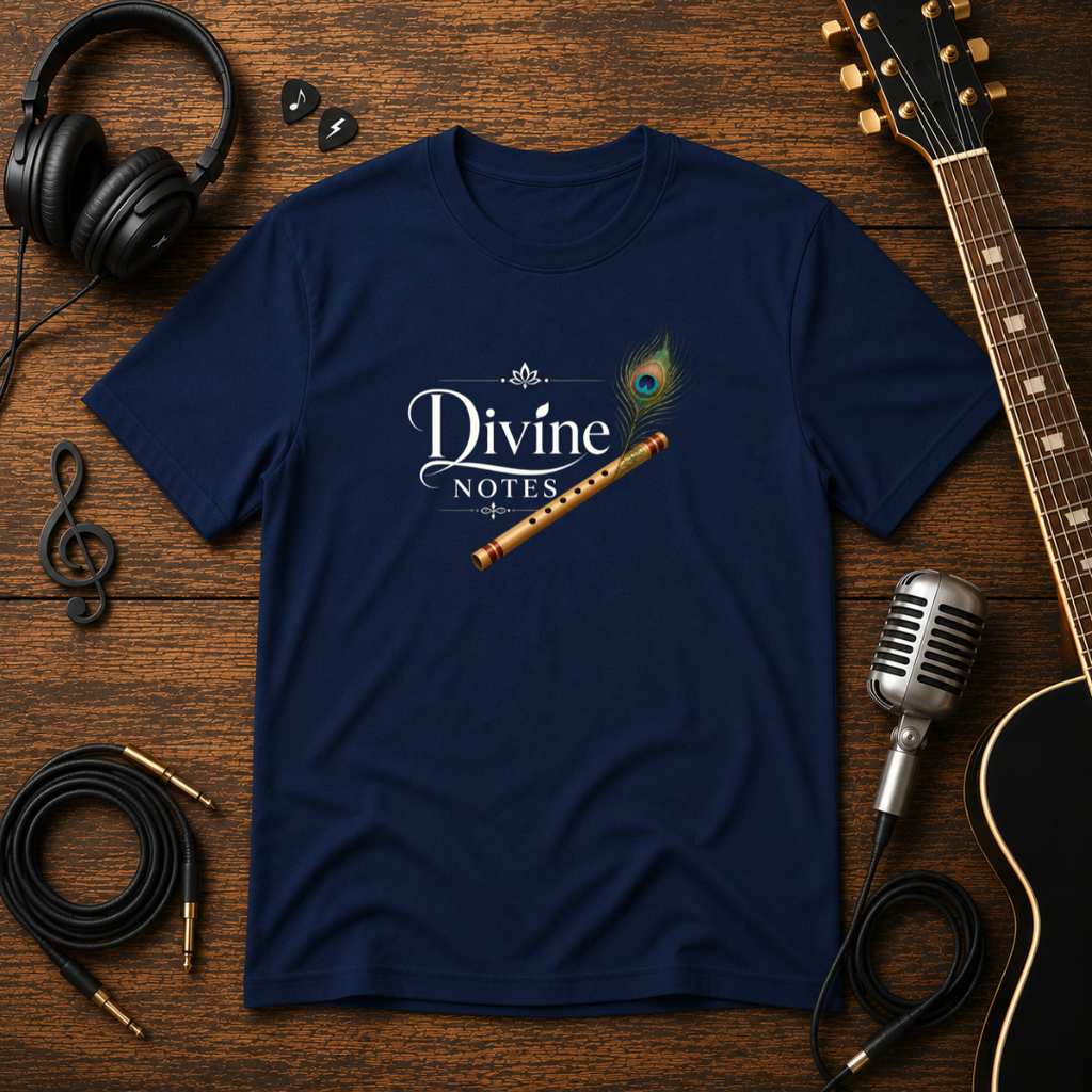 Divine Notes Bansuri Unisex Tee – Flute Player T-Shirt