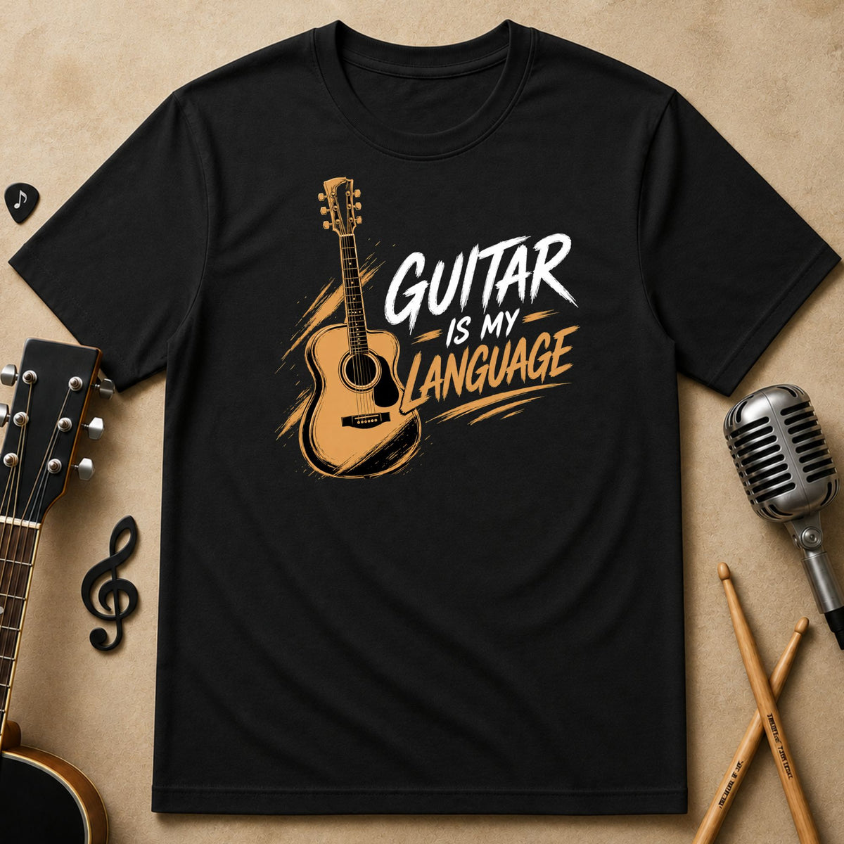 Guitar Is My Language Unisex T-Shirt