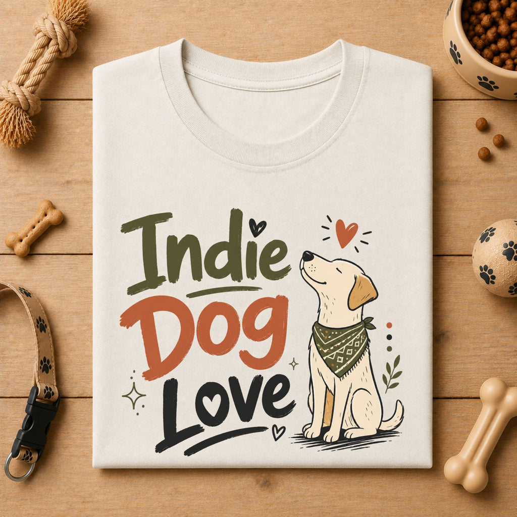 Indie Dog Love Unisex T-Shirt