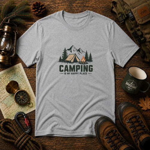 Camping Is My Happy Place | Unisex T-Shirt