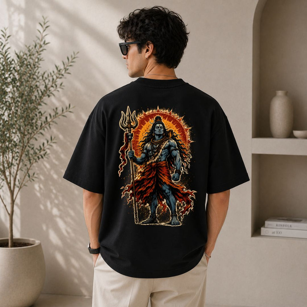 Lord Shiva Oversized T-Shirt | Mahadev Graphic Streetwear Tee