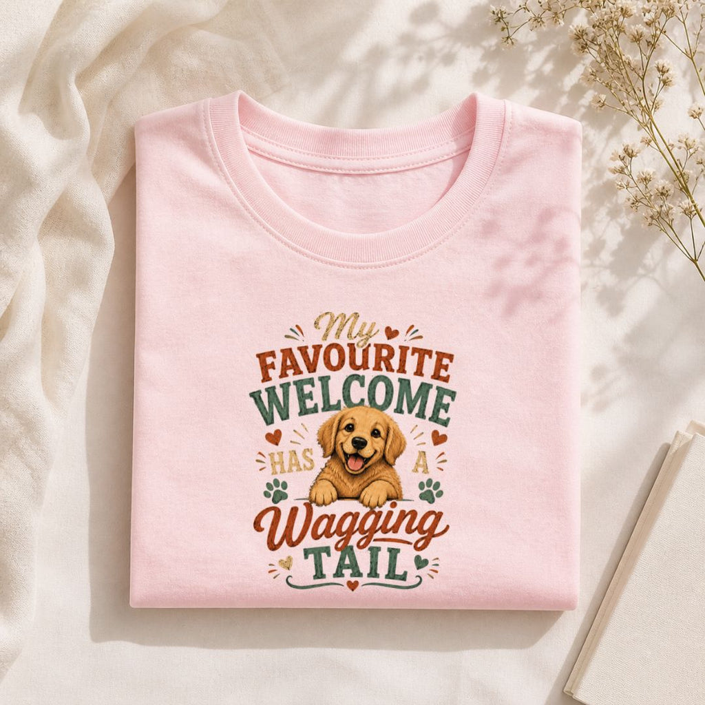 My Favourite Welcome Has A Wagging Tail - Unisex Tee