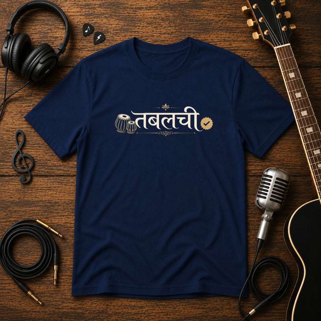 तबलची Unisex Tee – Hindi Tabla Player T-Shirt