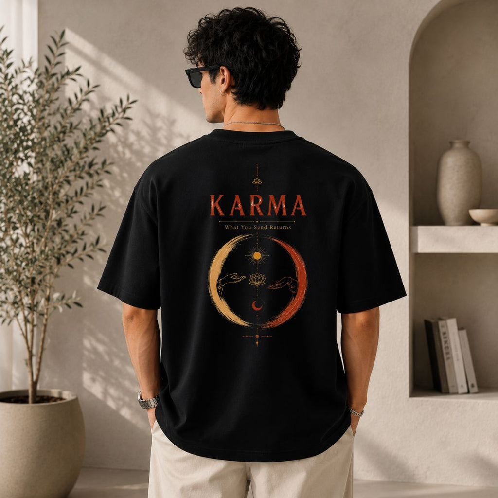 Karma What You Send Returns Oversized T-Shirt