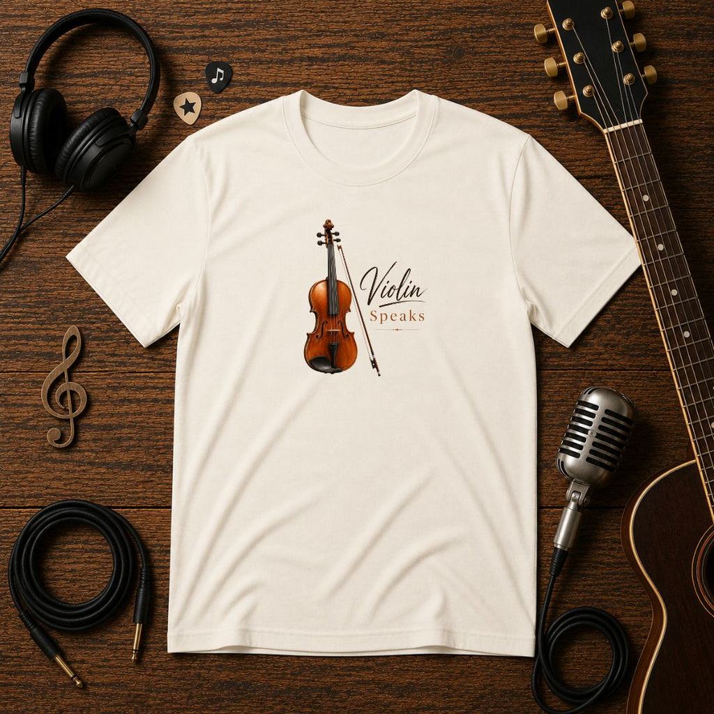 Violin Speaks Unisex Tee