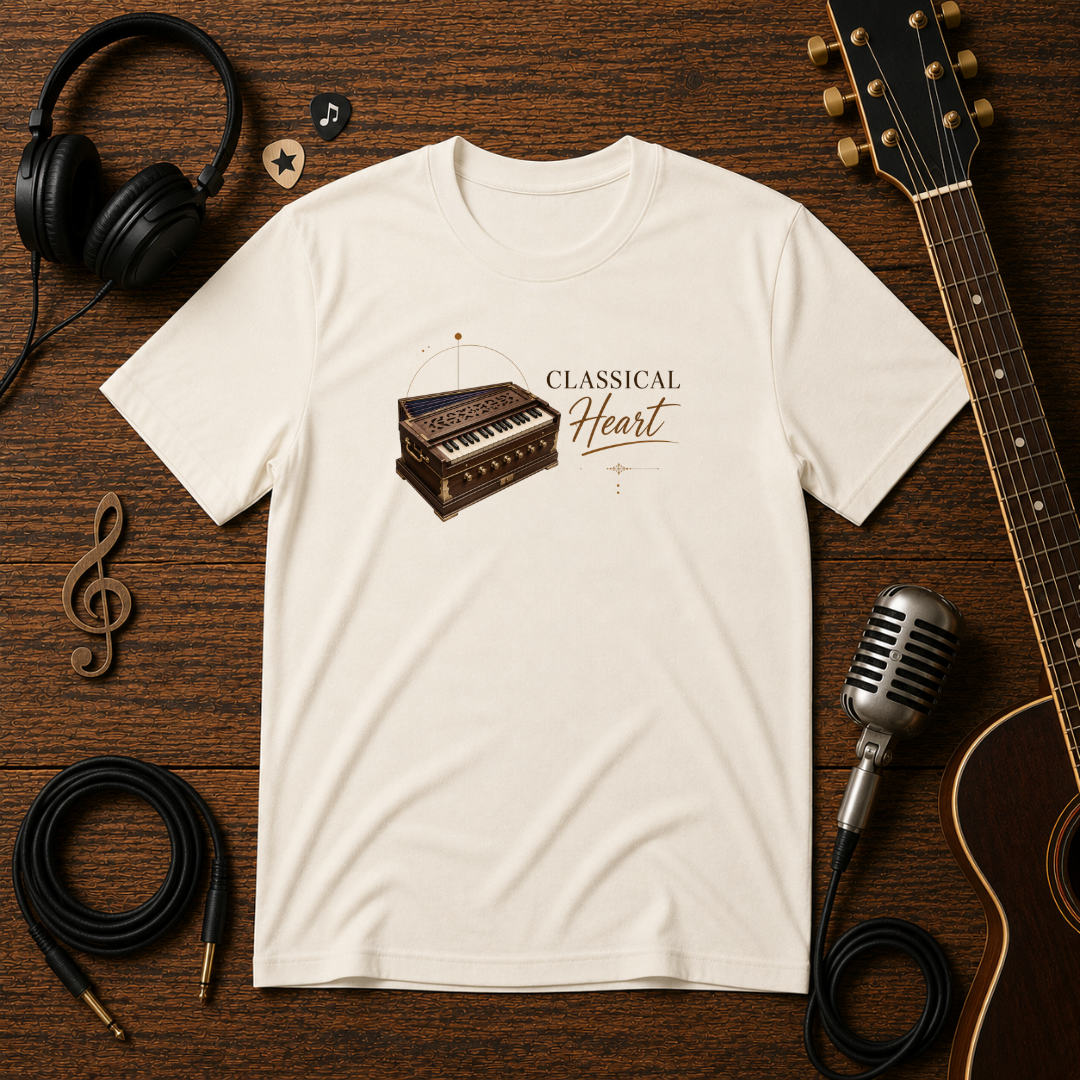 Classical Heart Harmonium Unisex Tee