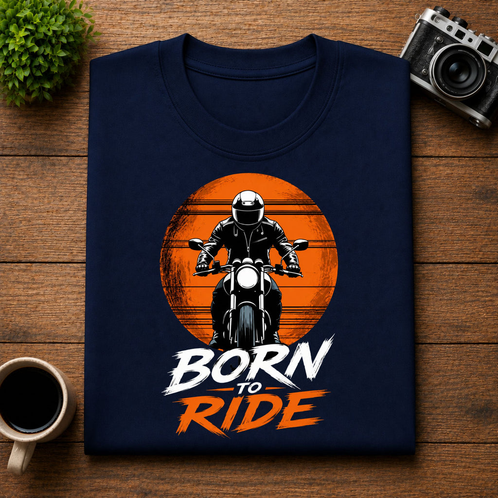 Born To Ride Motorcycle Unisex Tee