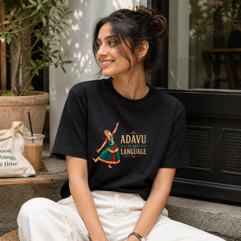 Adavu Is My Language | Bharatanatyam Dancer Tee