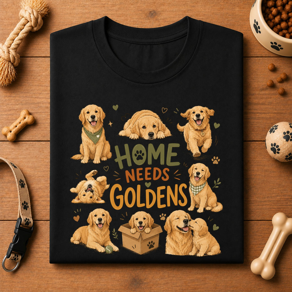 Home Needs Goldens Unisex T-Shirt