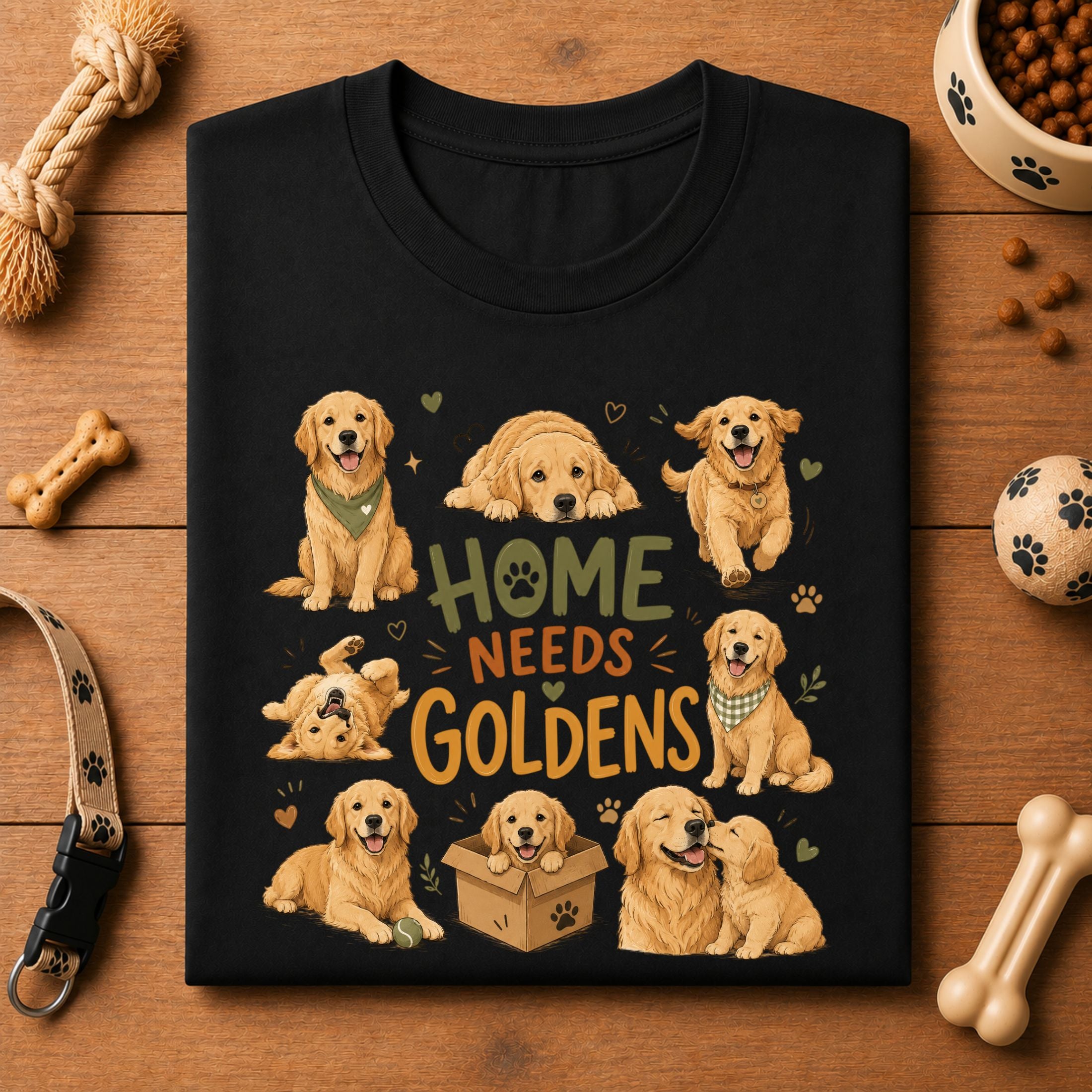 Home Needs Goldens Unisex T-Shirt