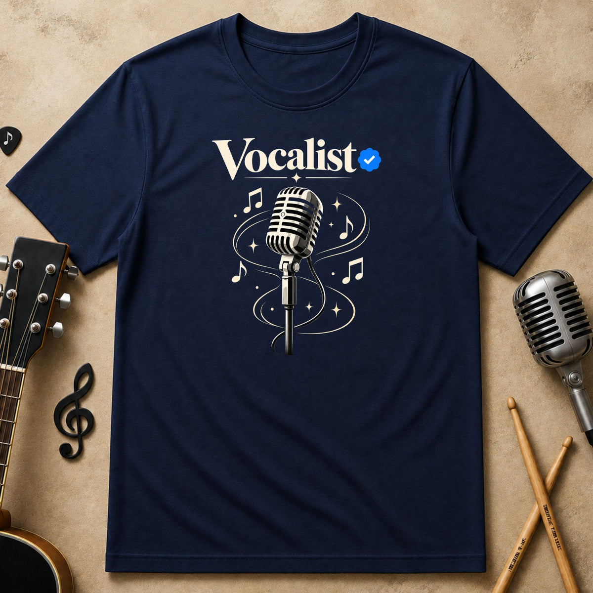 Vocalist Verified ✓ Unisex Music Tee