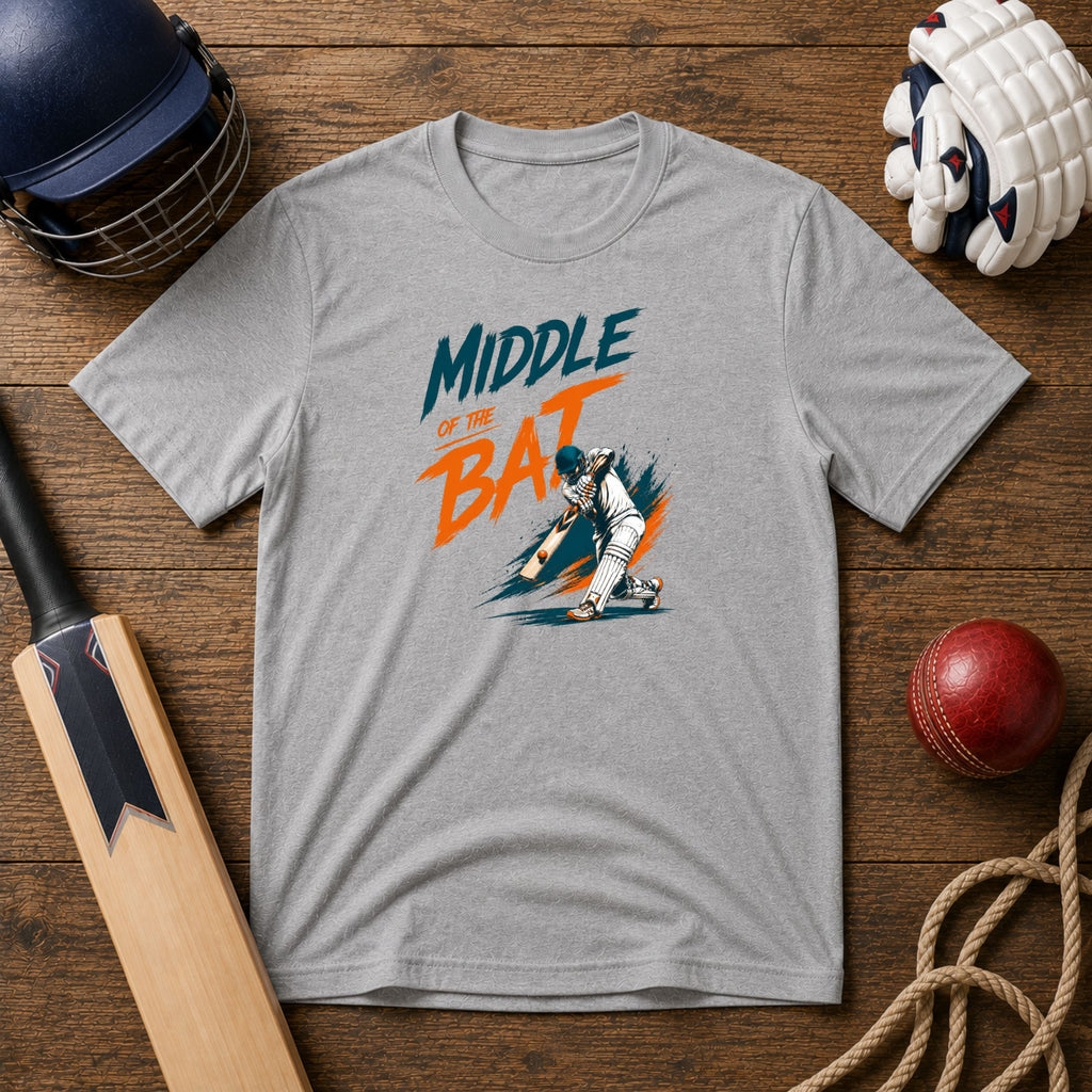 Middle Of The Bat Unisex T-Shirt | Cricket Batting Tee