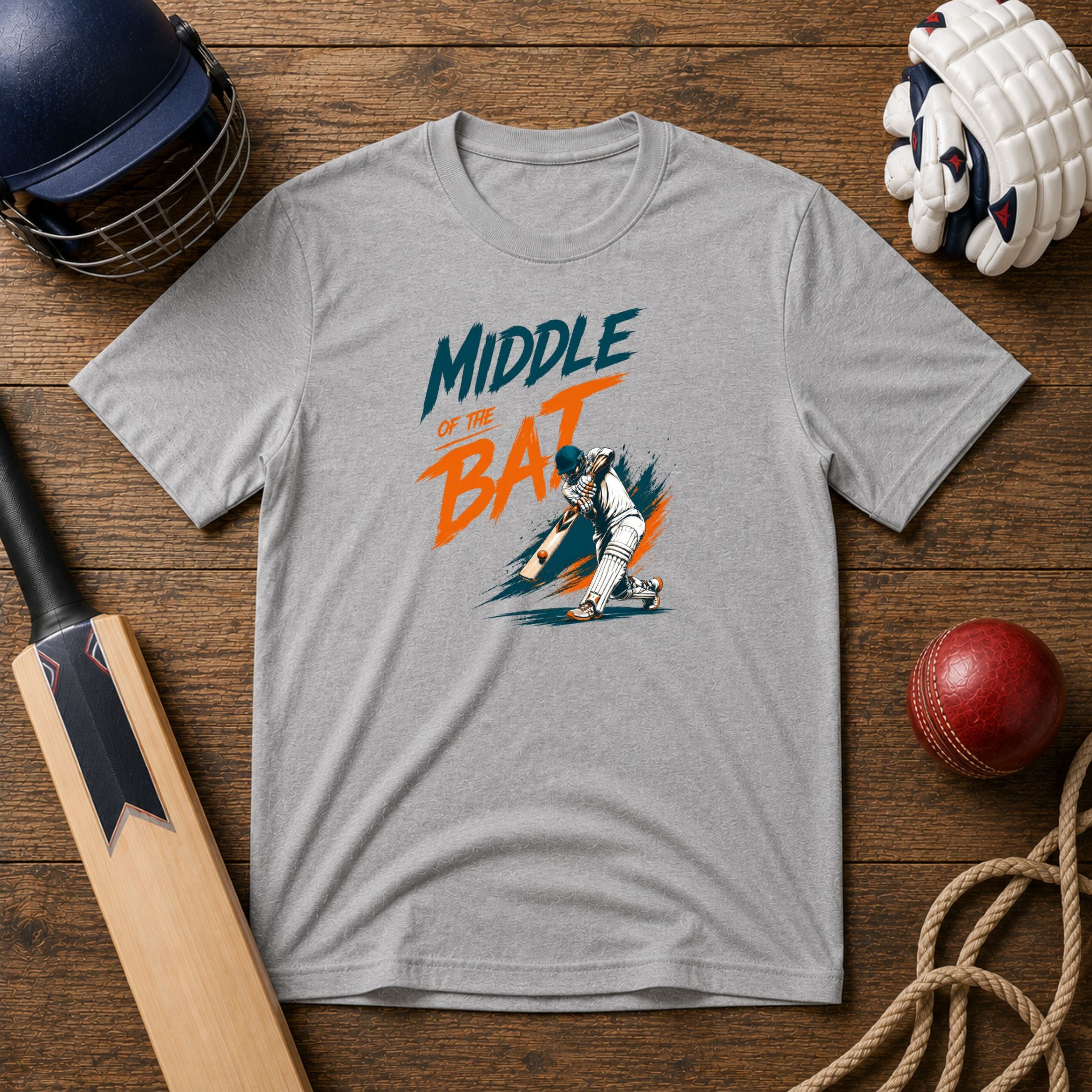Middle Of The Bat Unisex T-Shirt | Cricket Batting Tee