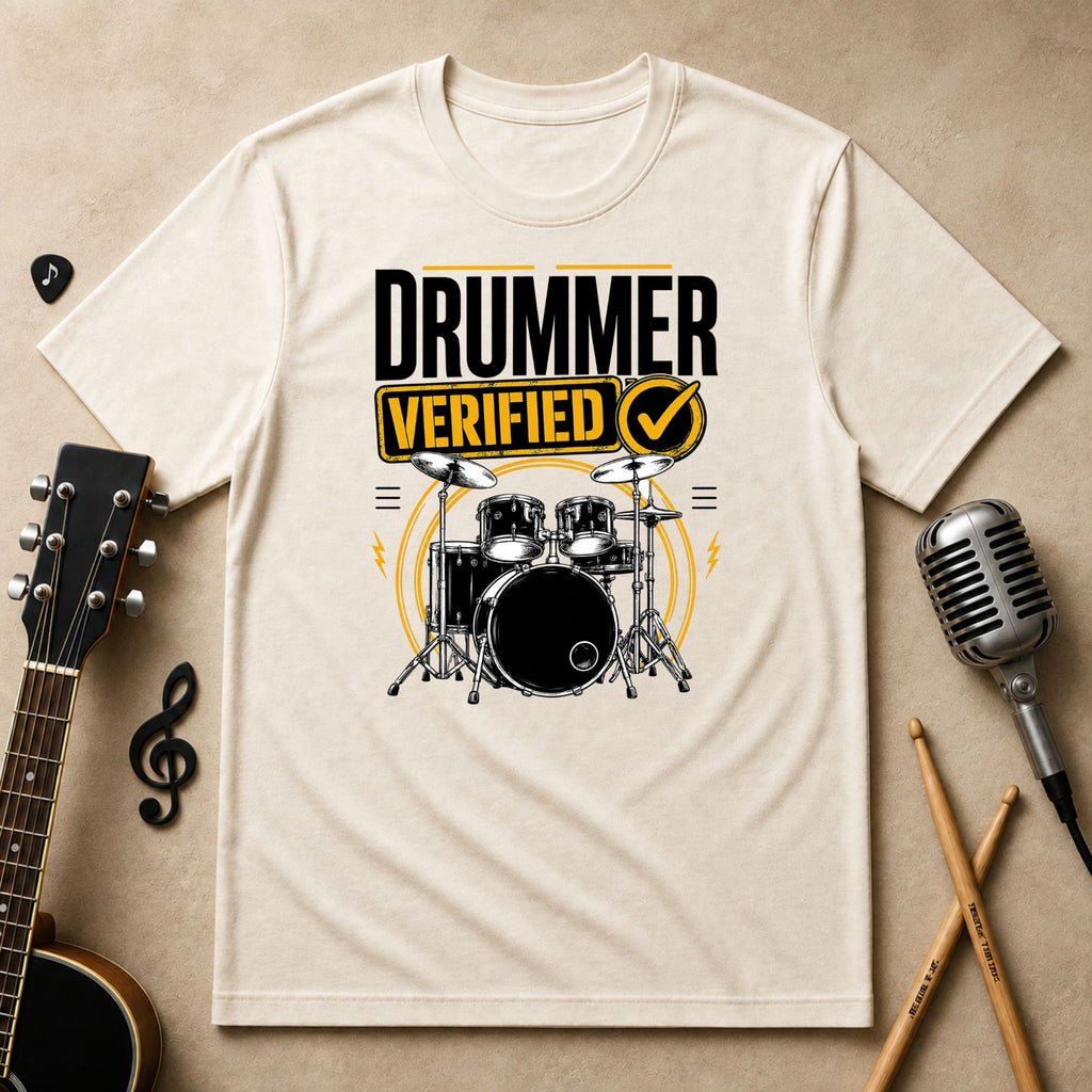 Drummer Verified Music Unisex T-Shirt